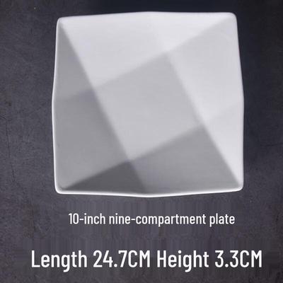 ZISIZ Ceramic Divided Serving Plate