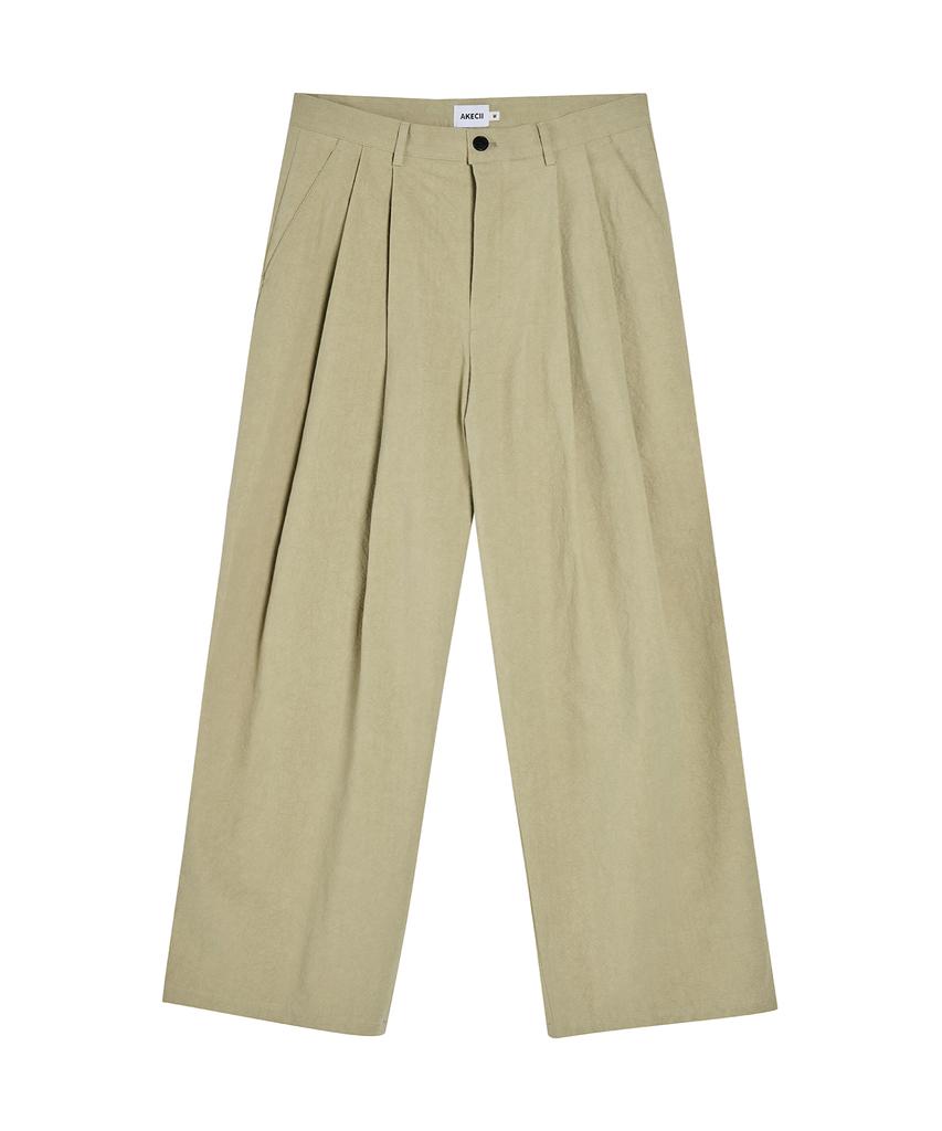 Akesi Harrison Wide Chino Pants_Washed Beige