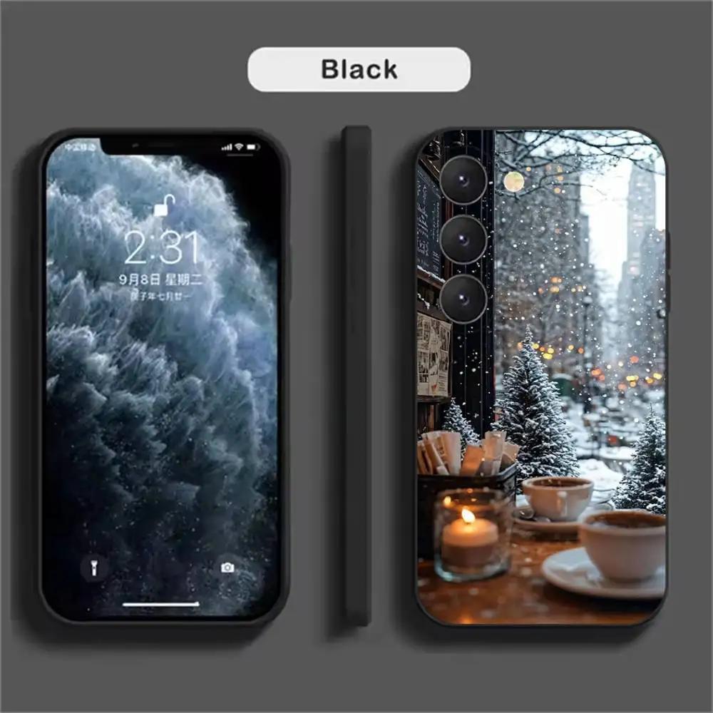 Cute Winter Snow Phone Case For Samsung Galaxy A52 A42 A32 A22 A12 A02S A72 A73 A51 A41 A31 A21S A71 A40 A30S A20S