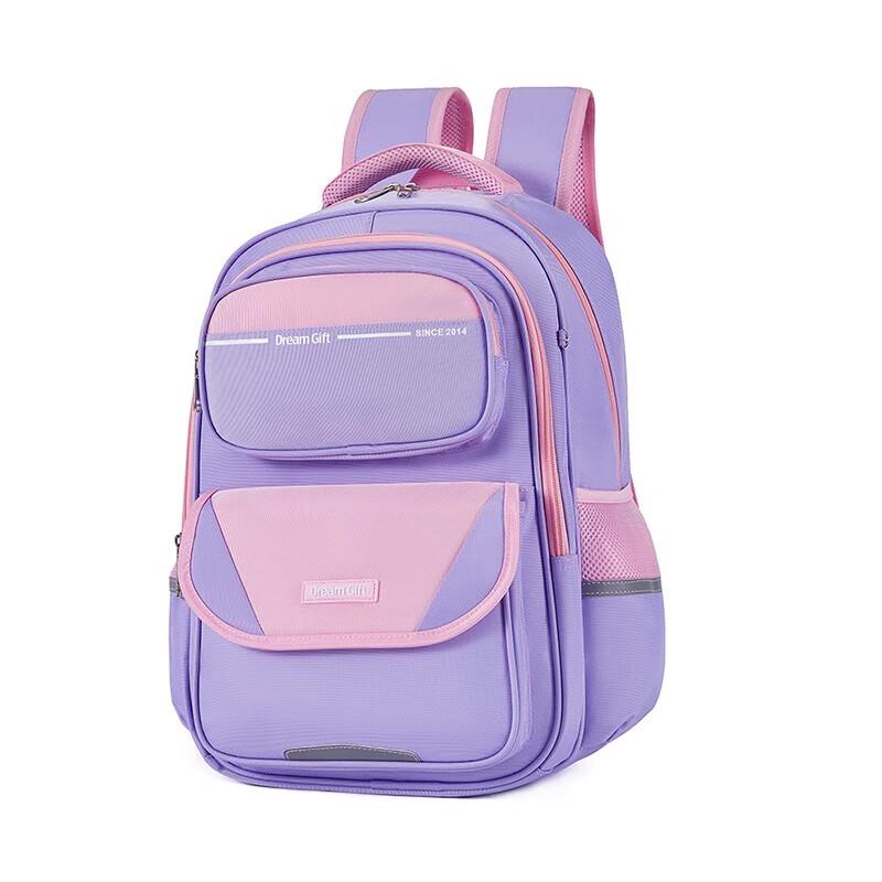 DREAMGIFT DG1833 Color-Block Primary School Backpack