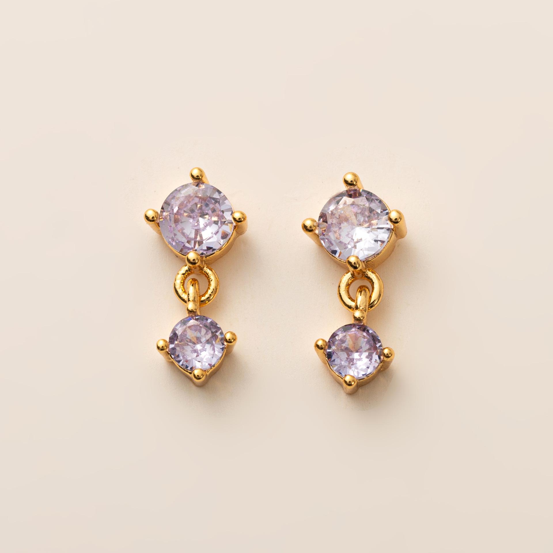 

Twelfth Birthstone Birthstone Earrings Mother S Day Gift Earrings Visual Color Retro Geometry