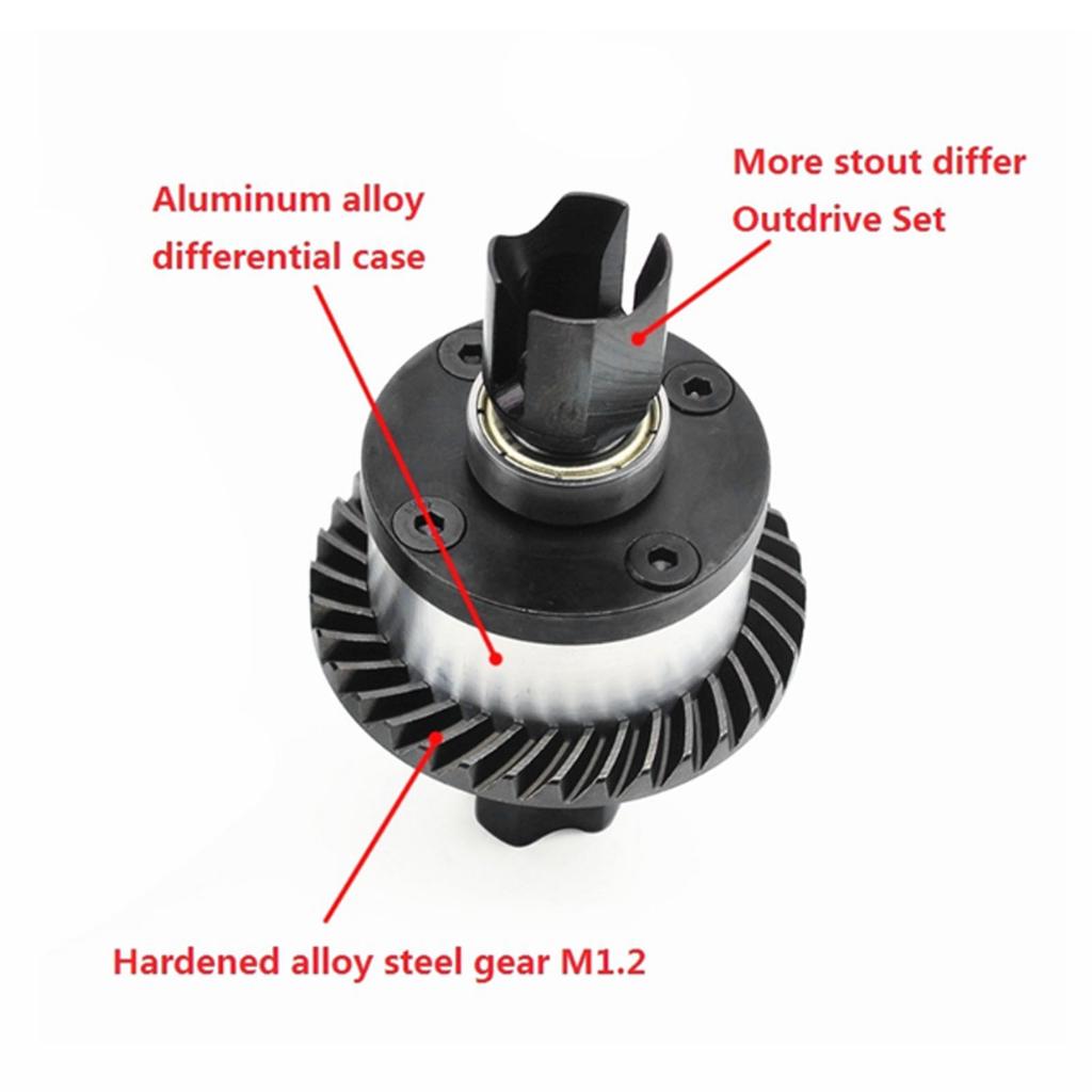 RC Front Rear Differential Gear Universal Metal RC Differential for ZD Racing MX 07 4 Wheel Drive 1/7 RC Truck