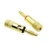 Gold-Plated Solderless 4MM Banana Speaker Plug Connector