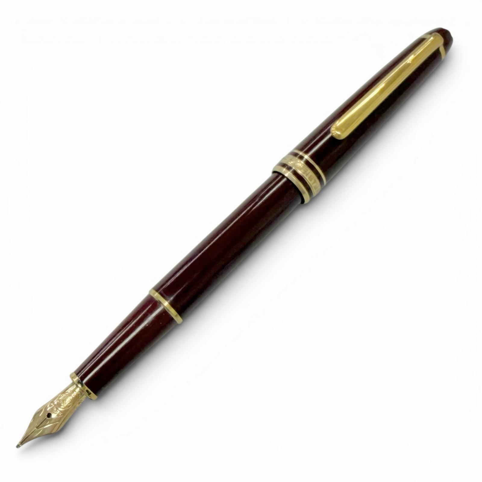 Very Good MONTBLANC fountain pen Meisterstück Classic Cap type Bordeaux 14K mens Used