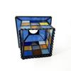Stained glass square house lampshade, geometric pattern lampshade, wall lamp, chandelier lampshade, replacement lampshade