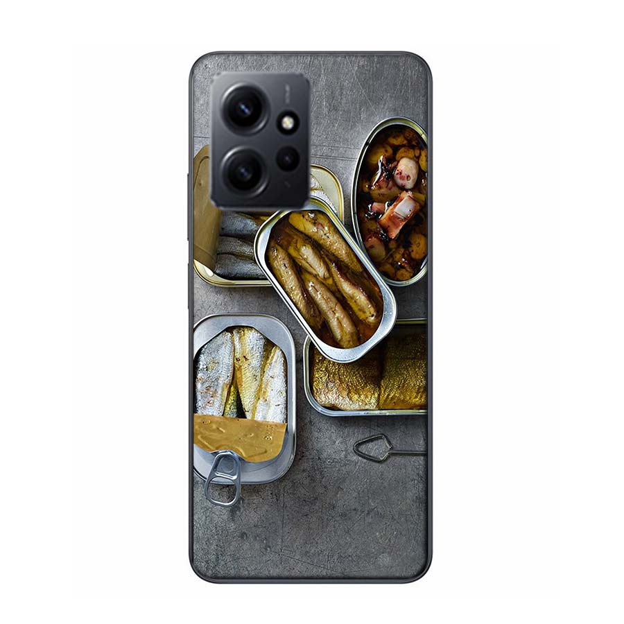 

Sardines Canned Phone Case For Redmi Note 14 15 Pro 5G 13 12 Pro Plus 11 11T 11E 11S 10 Pro 10S 9 9S Cover Cell Clear TPU Capa C Redmi Note 14 Pro 4G