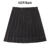 Stylish JK Uniform: Women's Slim Fit Short Sleeve Top & Black Pleated Skirt Set