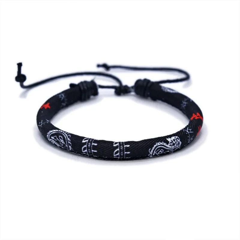Multicolour Weave Kufiya Patterns Bracelets Handband Traditional Keffiyeh Scarf Patterns Arabic Hand Rope Jewelry Gift