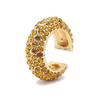 Bohemia C Crystal Earrings Ear Cuff for Women Stackable C Shaped Rhinestone Ear Cuffs Clip On Earring Gold Color