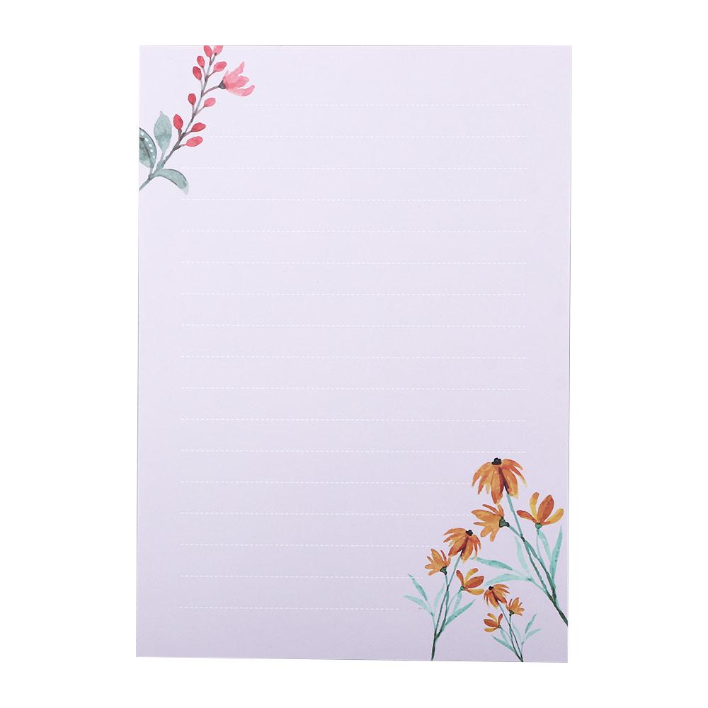 Lovely Gift Invitation Wedding Letter Pad Flowers Envelope Letter Paper Writing Paper Greeting Card
