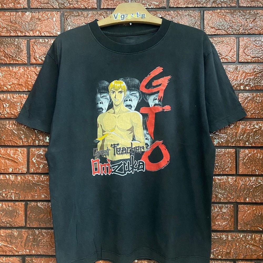 Отличный Учитель Онидзука GTO 1997 Иконический Японский Аниме Манга Футболка / Унисекс Футболка XXXXL