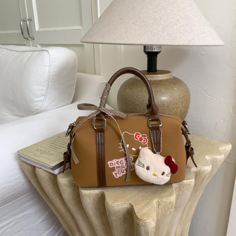 

Autumn retro handbag small bag women s 2025 new fashion leopard print pillow bag high-end shoulder messenger bag separate bag коричневый