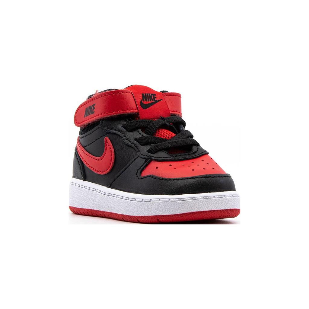 (TD) Nike Court Borough Mid 2 'Bred' Baby CD7784-003