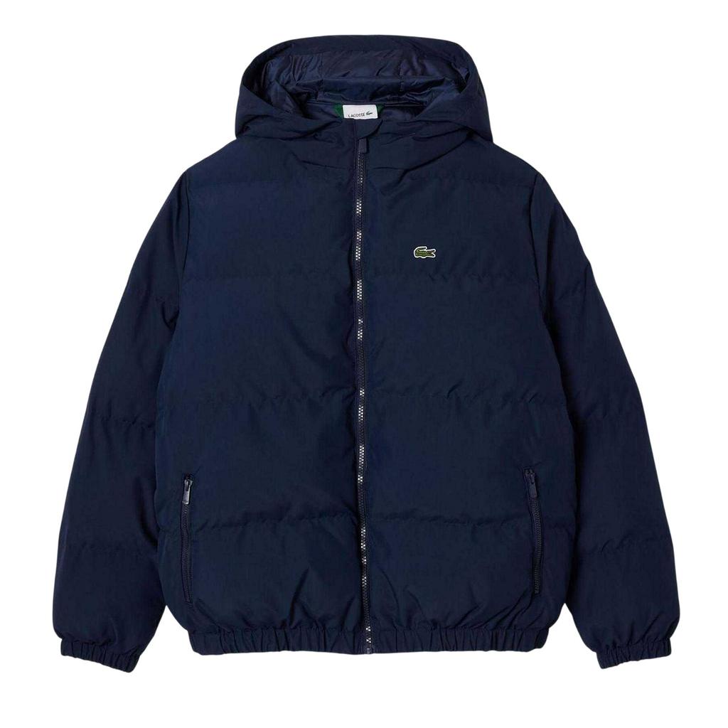 Lacoste Childrens/Kids Plain Padded Hooded Jacket