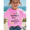 European Size Girls Round Neck Short Sleeved T Shirt with Rainbow and Shooting Star Cartoon Patterns