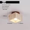 Yellow Travertine Wabi-Sabi Ceiling Light for Entryway or Balcony