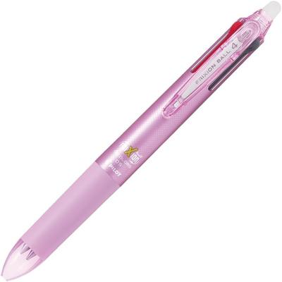 PILOT Frixion Ball 4 Ballpoint PLKFB80EFP Multi-Color Pen, 0.5mm, Pink,