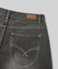 Beodeonteu Scratch Washed Balloon Denim Pants [Desert Black]