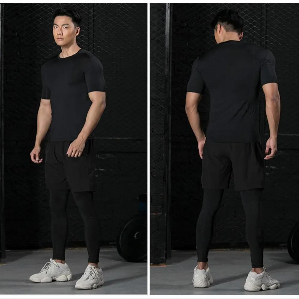 Quick Dry Sports Top Casual Running Speed Dry Clothing New Stretch Bodysuit  Men