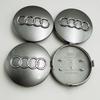 4ks Pro znak Audi 4B0601170 A1 A3 A4 A5 A6 Autopříslušenství 60mm Černá Šedá Stylingový odznak na auto Krytky středů kol Víčka ráfků