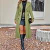 Fashion Autumn Winter Double Button Warm Wool Coat Overcoat