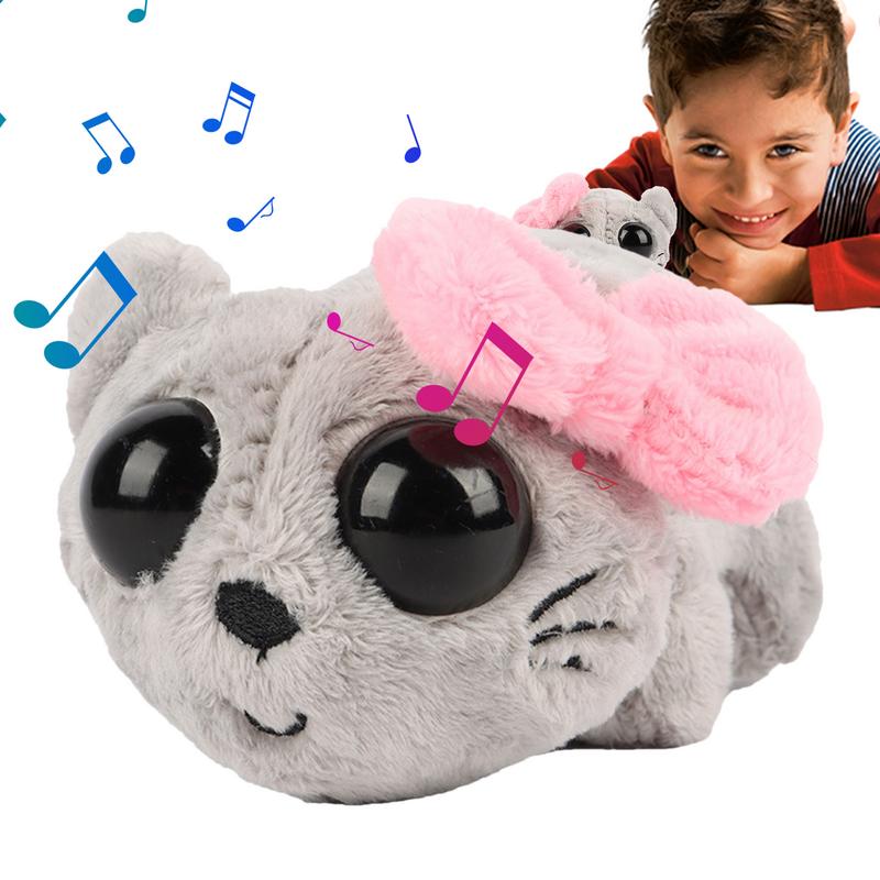 Sad Hamster Plush Toy Doll Hamster with Built-In Violin Sound Soft Cuddly Sad Hamster Toy Cute Mouse Doll Stuffed Animals Toys