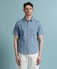 PANICALE Blue Washed Denim Short Sleeve Shirt