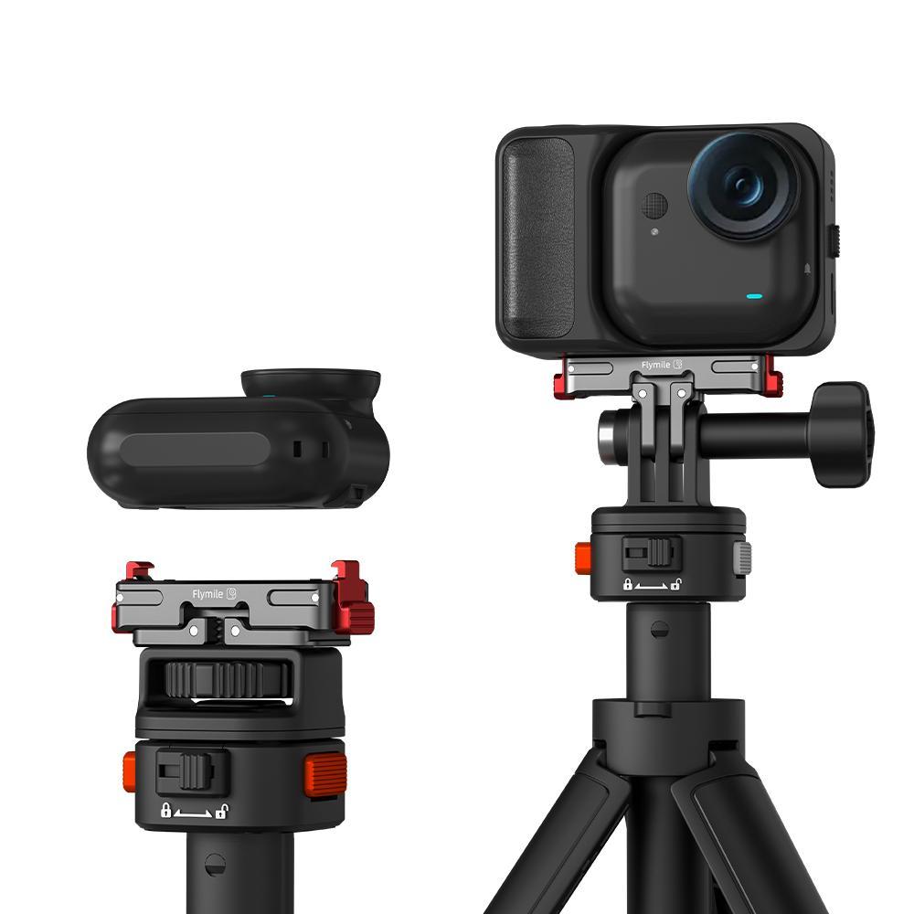Magnetic Quick Release Adapter Mount For Insta360 Go Ultra With 1/4" Screw Holes Rechargeable Thumb Sports Camera Accessories