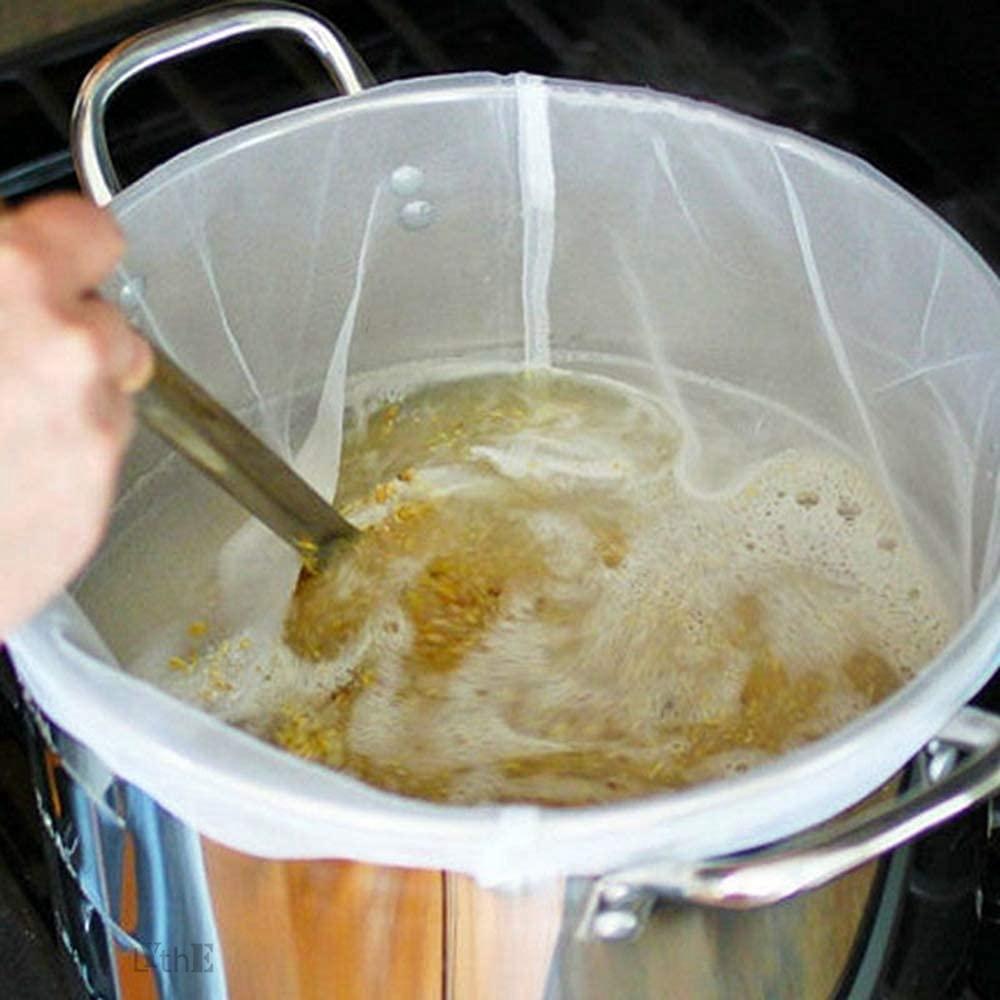 Filtro riutilizzabile per la produzione di birra multi-misura, filtro per la produzione di vino fatto in casa, sacchetto in rete fine micron, filtro per la filtrazione della cucina
