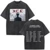My Chemical Romance Long Live The Black Parade Tour Merch Gewaschene T-Shirts Herren Damen Gothic Punk Band Oversized T-Shirts