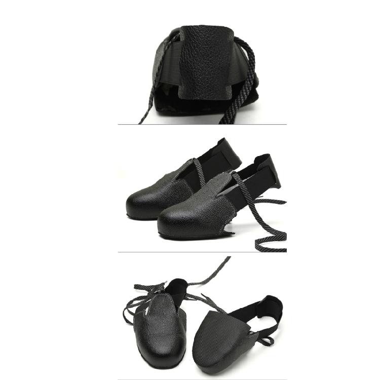 Cubrezapatos de Seguridad con Correa Ajustable, Punteras de Acero Antiaplastastamiento, Cubrezapatos Protectores Antideslizantes para Hombres y Mujeres