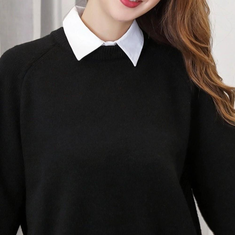 Versatile Half Shirt Style Fake Collar Adjustable Straps Detachable Collar  Women Men