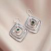 Chrome Diopside Gemstone 925 Sterling Silver Jewelry Handmade Earrings 2.44" EE-71-1
