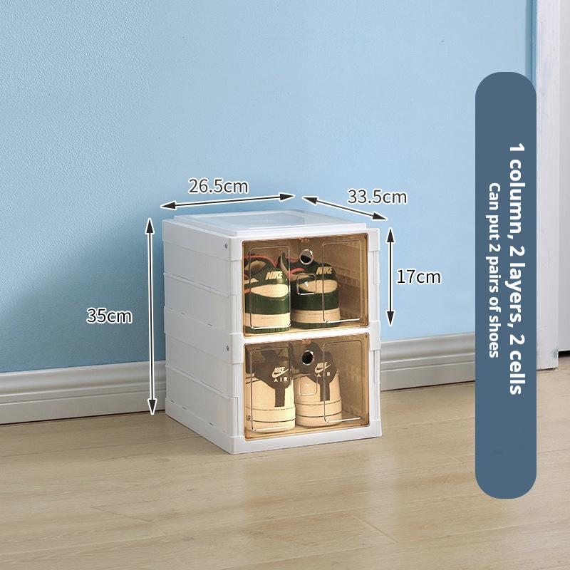 

Складной шкаф для обуви, прозрачная полка для обуви, большая емкость, пылезащитный шкаф для хранения, простота, многослойная коробка для обуви для спальни