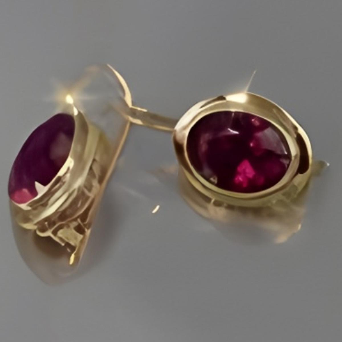 

Цвет Золотой Рубиновый Кристалл Циркон Серьги Простые Ювелирные Серьги для Женщин