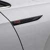 1 Pair ABS R Logo Badge Sticker Side Fender Emblem Decal High-Quality Automotive Exterior Accessories
