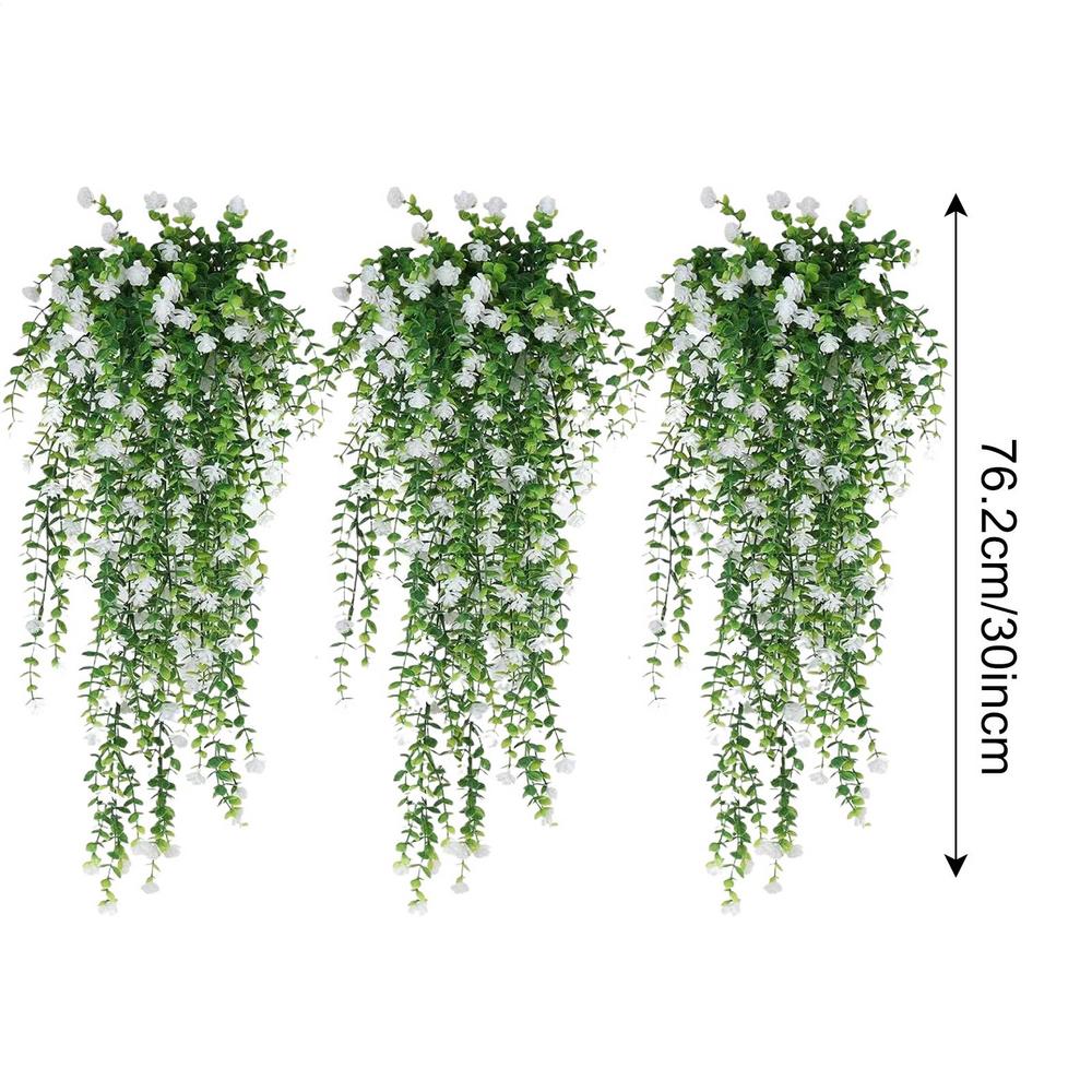 Simulated Flowers Ivy Vines Wall Hanging Wedding Gardening Decoration Artificial Realistic Rattan UV Resistant Flower Decor