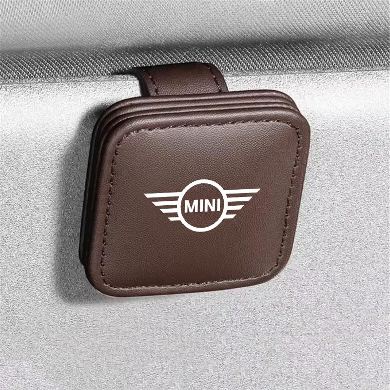 Car Sunglasses Holder Sun Visor Multifunction Portable Ticket Card Clip For Mini Cooper S R55 R56 R50 R53 R60 F55 F56 Countryman Akvnt44