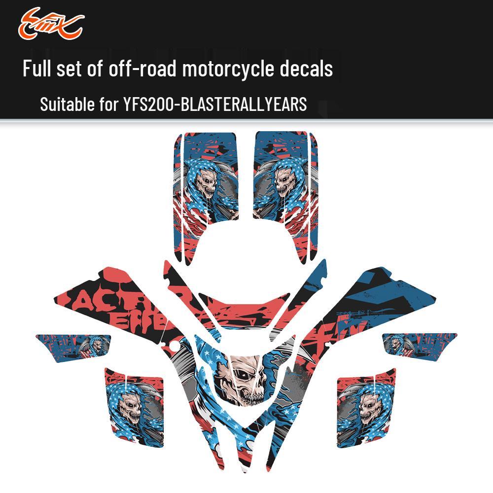 Yamaha BLASTER 200 YFS 200 Off-road Motorcycle Stickers (1988-2006)