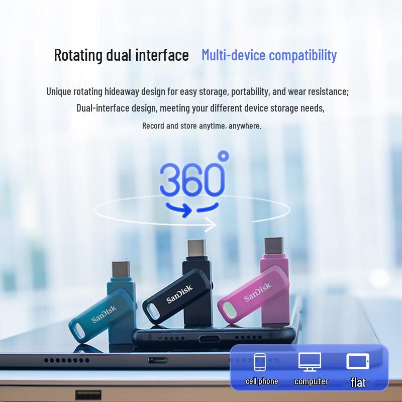 SanDisk DDC3 Dual USB-C & USB 3.2 Flash Drive