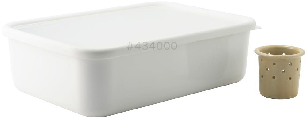 Fuji Enamel Эмалированный контейнер для маринования солений, Контейнер, Большой, 4,4 л, NK-401