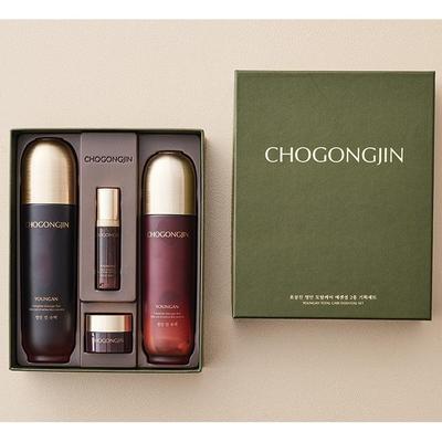 Chogongjin Youngan 2-teiliges Spezielles Umfassendes Pflege Essentielles Hautpflege-Set, Feuchtigkeitsspendend, Koreanische Kosmetik, K-Beauty, Probe