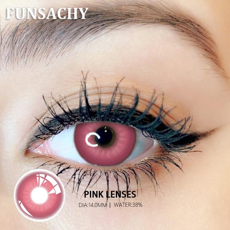 FUNSACHY 1 pár Bláznivé Cosplay Kontaktní čočky pro Oči Anime Hraní Rolí Kontaktní Čočka Kosmetická Barevná Vícebarevná Zornička