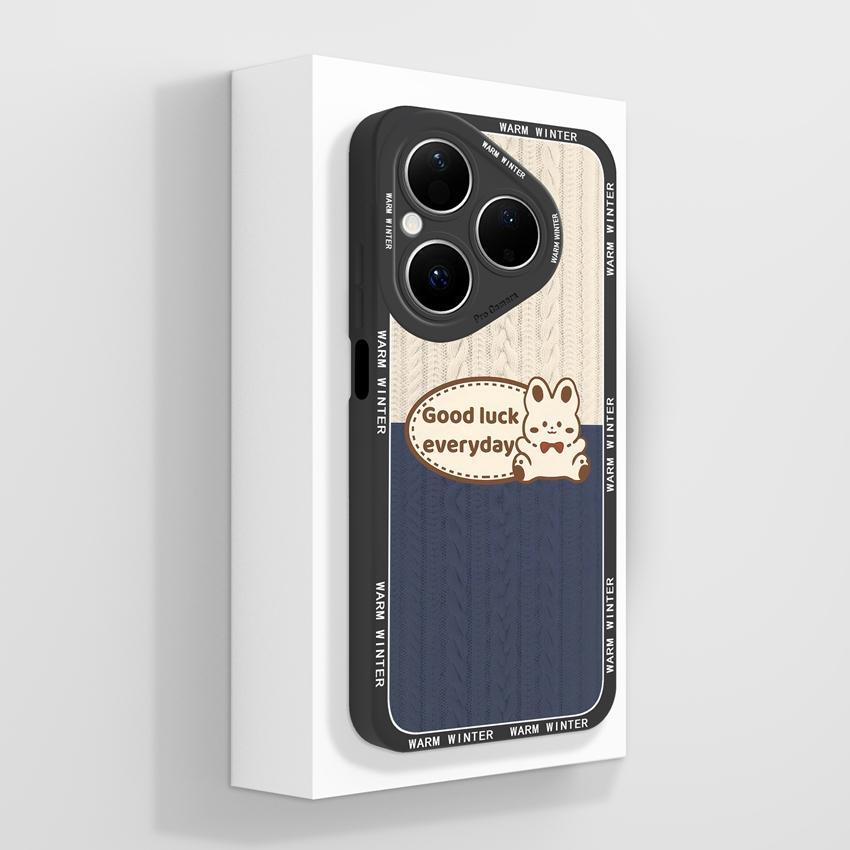 For Huawei Pura 80 Pro Honor X7d X9d X20 V40 Phone Cases Beautiful Village Patterns Lens Protection Liquid Silicone Shockproof Shell For Huawei Casing