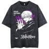 Jujutsu Kaisen Neues Heißes GOJO SATURO Domänenexpansion Herren T-Shirt Reine Baumwolle Hohe Qualität Freizeit Sport Harajuku YK