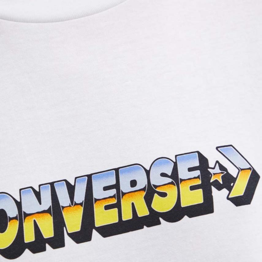 Converse T Shirts Unisex White Crew Neck 10026416-A02