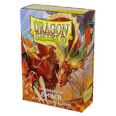 Dragon Shield Japanese Dual Matte Sleeves 60pcs (Ember)