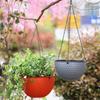 Hydroponic Hanging Flower Basket With Drainer and Hanging Chain Plant Pot  Outdoor