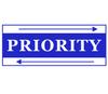 Printtoo Priority Self Inking Rubber Stamp Pre-Inked Office Stamp- Home Office Business Stationery, 47 x 20 mm