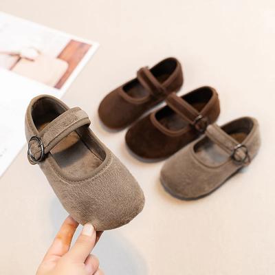 Dziewczynki Wiosna/Jesień Moda Popularne Nowe Dzieci Jednolity Kolor Płaskie Codzienne Wygodne Studenckie Dziecięce Buty do Chodzenia Rozmiar 21-30